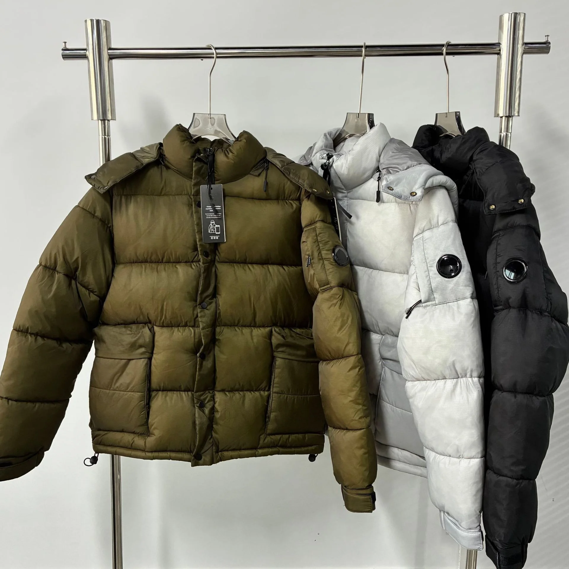 Classic Detachable Hood Cotton Jacket Functional Style High Street Warmth Zipper Polyester Fiber Youth Casual Length Regular