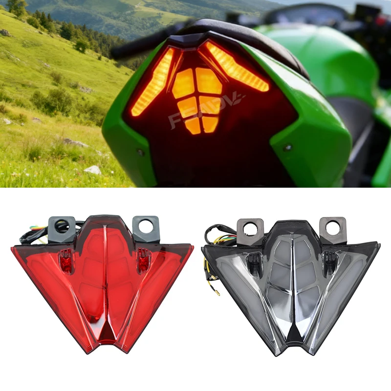 

Задний фонарь для мотоцикла Kawasaki Ninja 500 Ninja500 SE Z500 EX500 Z 500 2024 2025, интегрированный светодиодный стоп-сигнал и указатели поворота