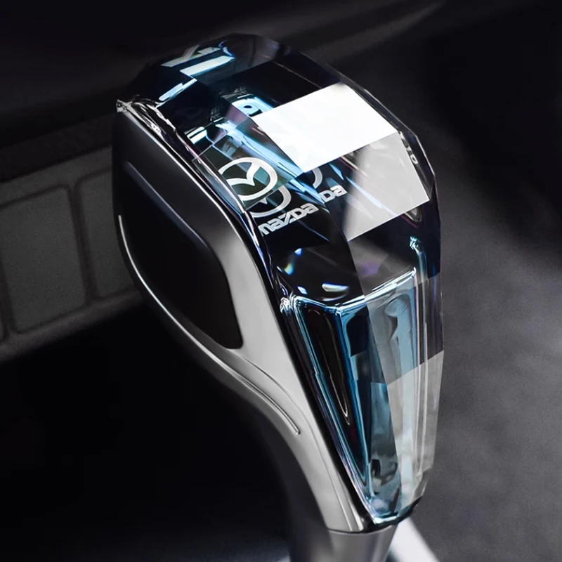 مضيئة كريستال سيارة الداخلية ذراع السرعة رئيس لمازدا 3 5 6 8 RX8 RX7 MX3 Axela Atenza MX5 CX9 CX7 CX5 CX4 الداخلية اكسسوارات