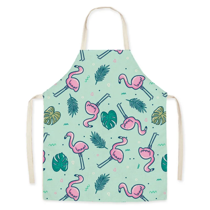 Net Red Korean Version Cartoon Apron Kitchen Anti-fouling Apron Fashion Cute Animal Oil-proof Cooking Accessories Apron Delantal