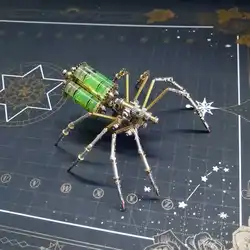 Mechanical Spider 3D Puzzle Metal Model Building Kit Steampunk Insects DIY Assembly Toy Gift