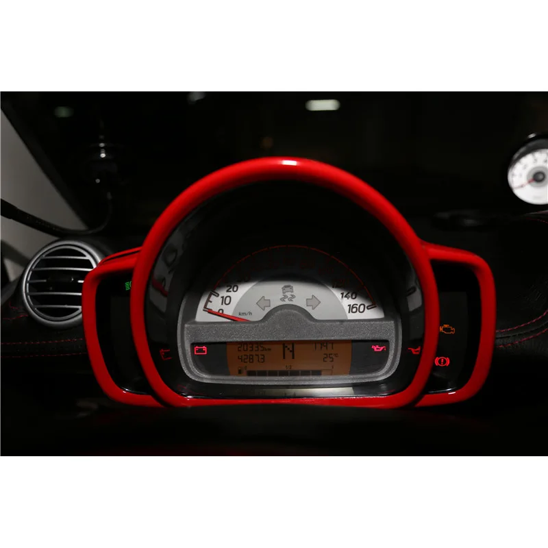 Car Instrument Frame Plastic Decorative Stickers For 2008-2014 Old Mercedes Smart 451 Fortwo Car Accessories Interior Styling