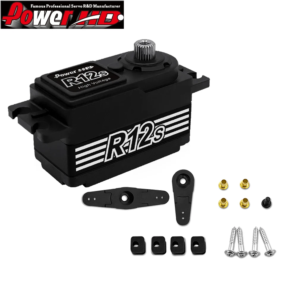 Engranaje de titanio de alto Torque, Servo de rodamiento de bolas Dual para coche de carreras Rc 6,0, vehículo todoterreno, 4wd juguete, potencia HD