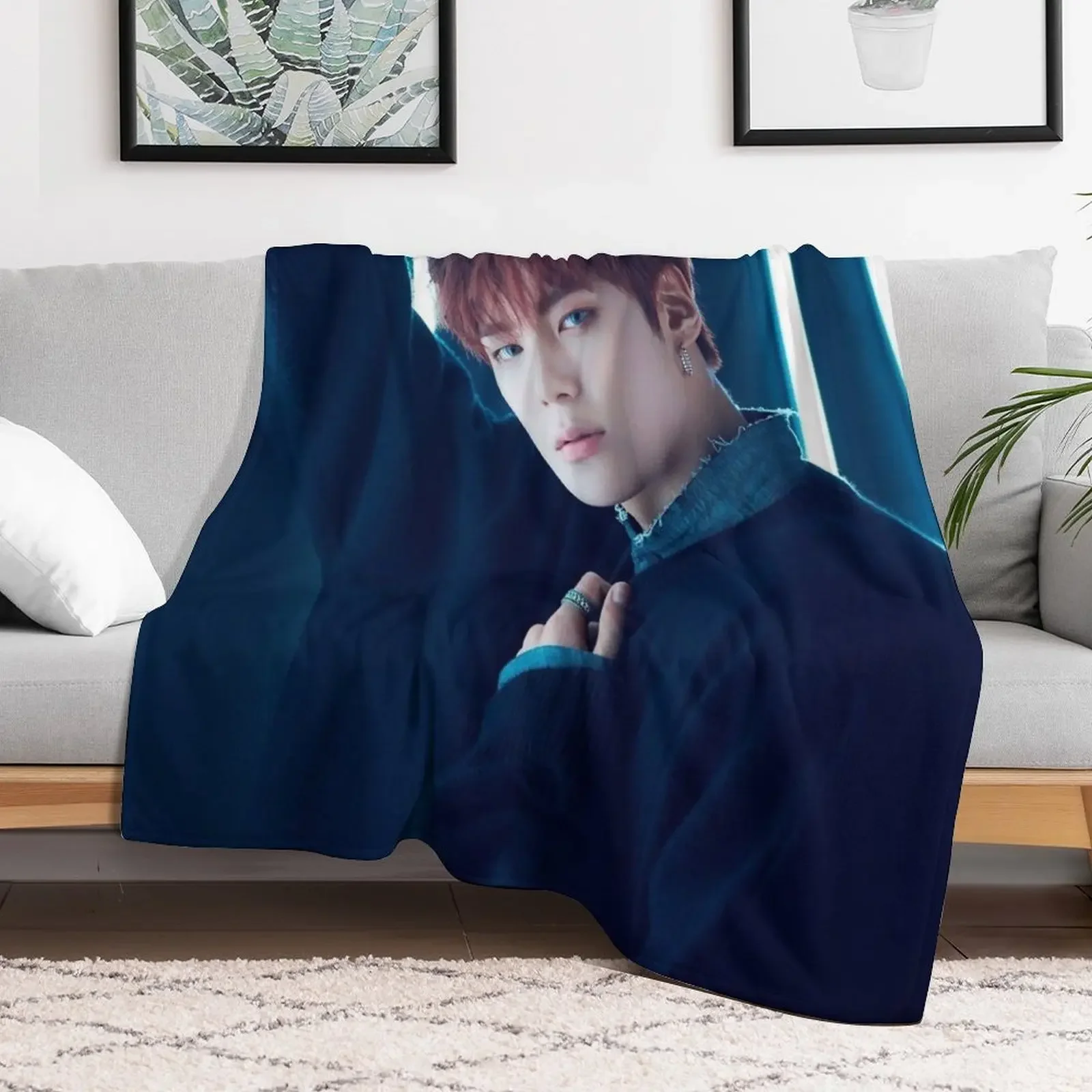 Minhyuk Throw Blanket Cute Multi-Purpose Blankets