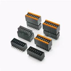 5pairs KF2EDGKS 15EDGKNH-3.5mm spacing plug-in PCB wiring terminal double row spring press double-layer