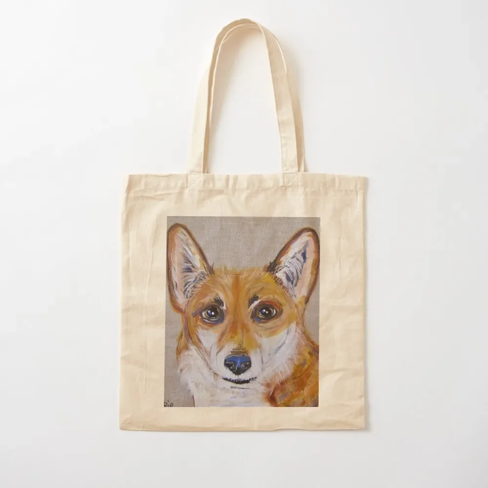 Charlie the Corgi Tote Bag Handbags hand bags bag for beach canvas shopping bag