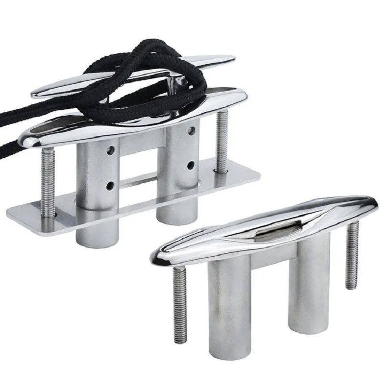 

﻿Premium Round Pop Up Cleat, 10/12 Inch 316 Stainless Steel Flush Retractable Hidden Dock Cleat, Rustproof Hardware for Yacht