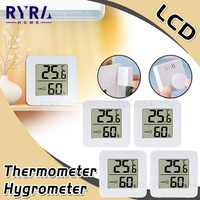 LCD Digital Thermometer Hygrometer Indoor Room Electronic Temperature Humidity Meter Sensor Gauge Weather Station For Home