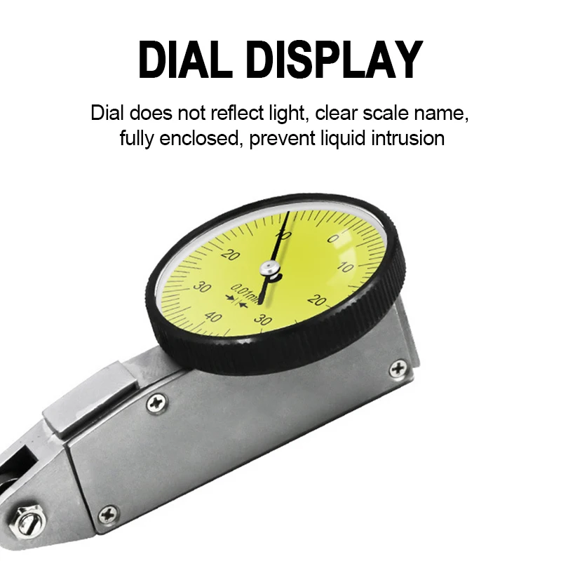 0-0.8mm Level Dial Indicator Micrometer Measure Tools Hour Type Indicator Comparator Watch Dial Indicator Equipment Calibration