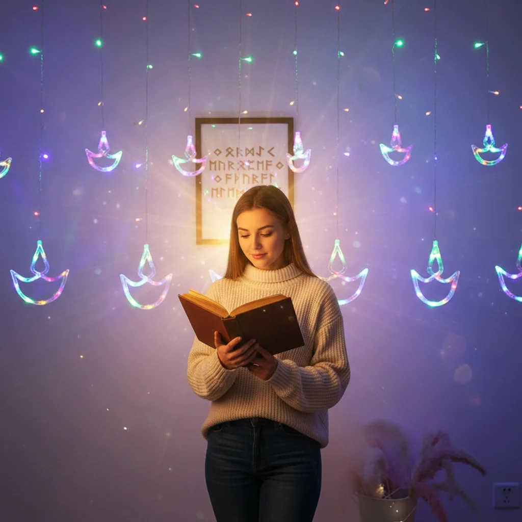 

Гирлянды Дивали, европейская вилка, светодиодные украшения на Хэллоуин, домашняя спальня, Рождество, теплый белый, праздничная фея, свадебные занавески, праздник