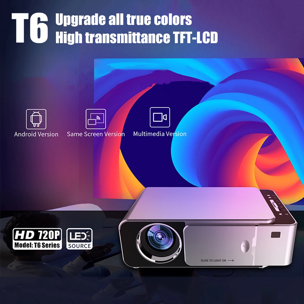 

MINI 1080P Portable Projector for movies Beam Android LED projector for mobile phone Video projectors home theater projector