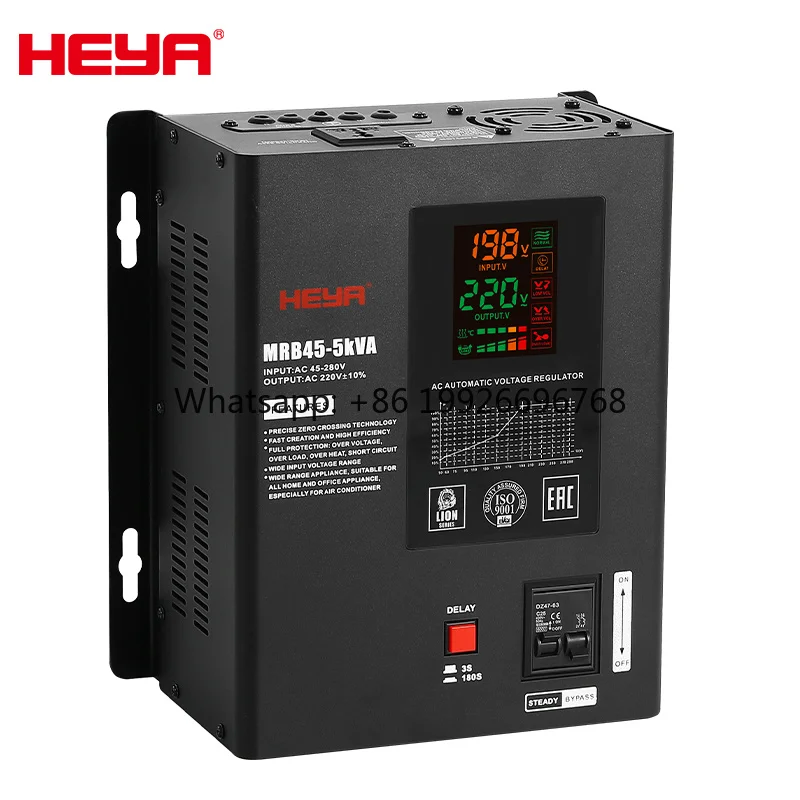 

AVR 5KVA 45/60/90V-280V Wide Voltage 220V Eletronic Regulateur De Tension Automatic Voltage Regulators Stabilizers Estabilizador