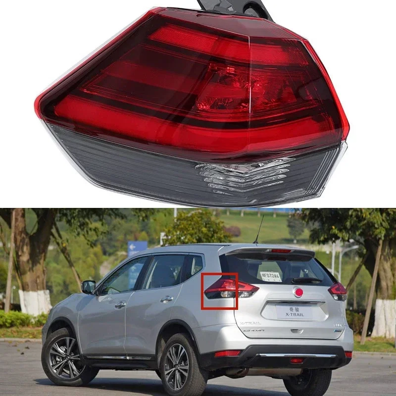 

For Nissan X-Trail / Rogue 2017 2018 2019 2020 Car Accessories Outer Tail Light Assembly Rear Brakel Parking Lights Taillight