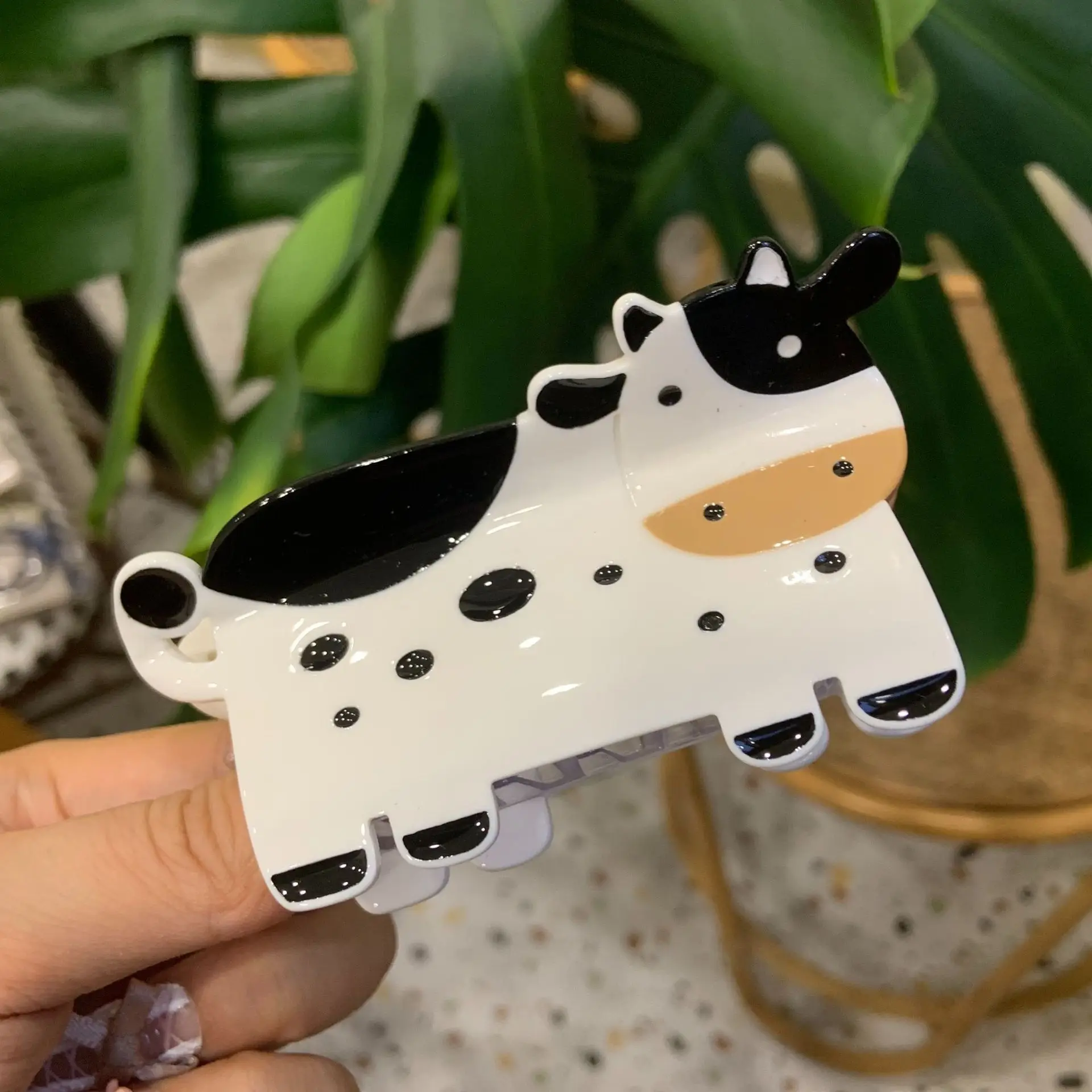 Creative Cute Animal Series Hair Claw Cow Pig Sheep Donkey Acetic Acid Shark Clip For Women Girls Hair Accessories