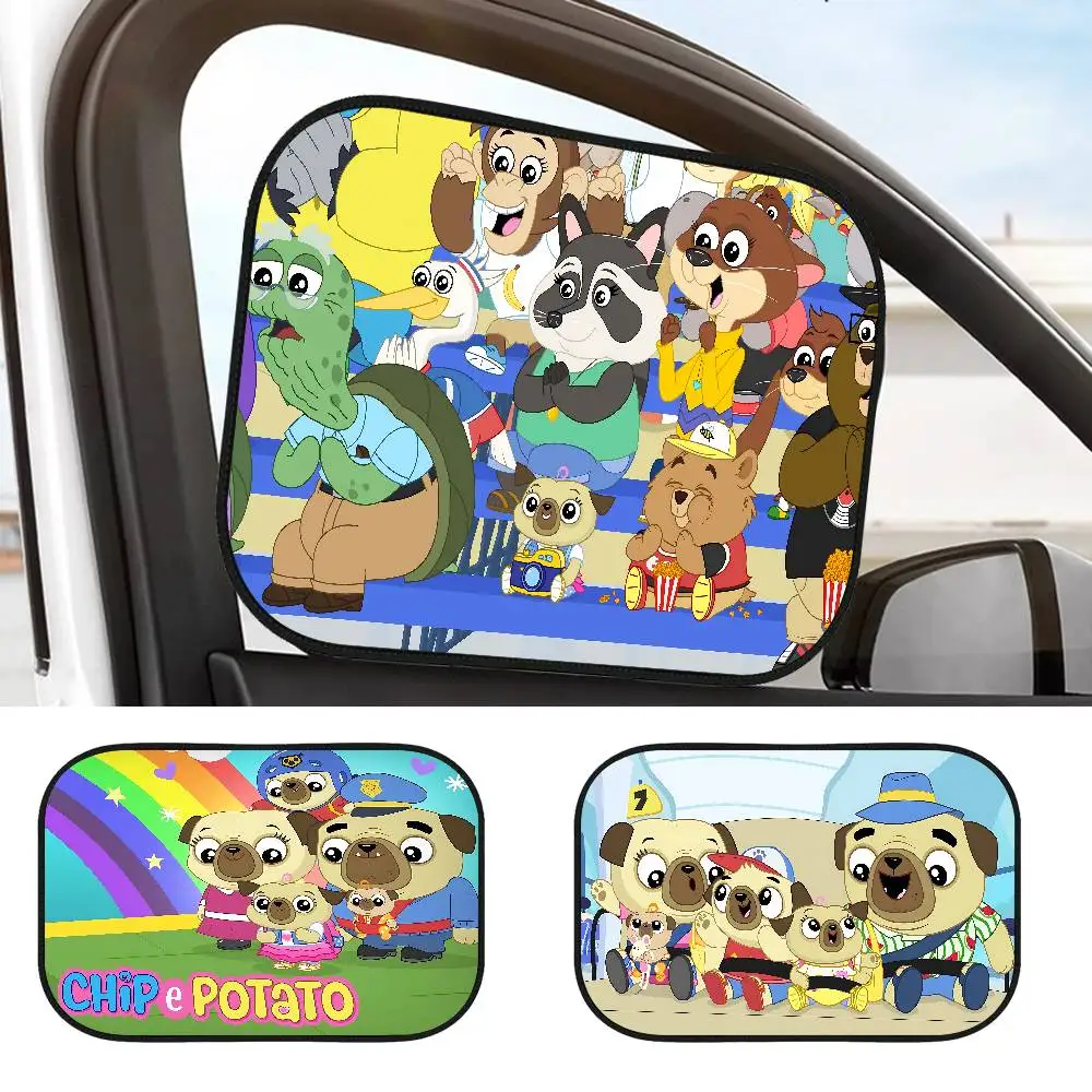 

C-чип и картофель, затенение окон автомобиля, защита от солнца, теплоизоляция, солнцезащитный козырек, адсорбционный боковой козырек