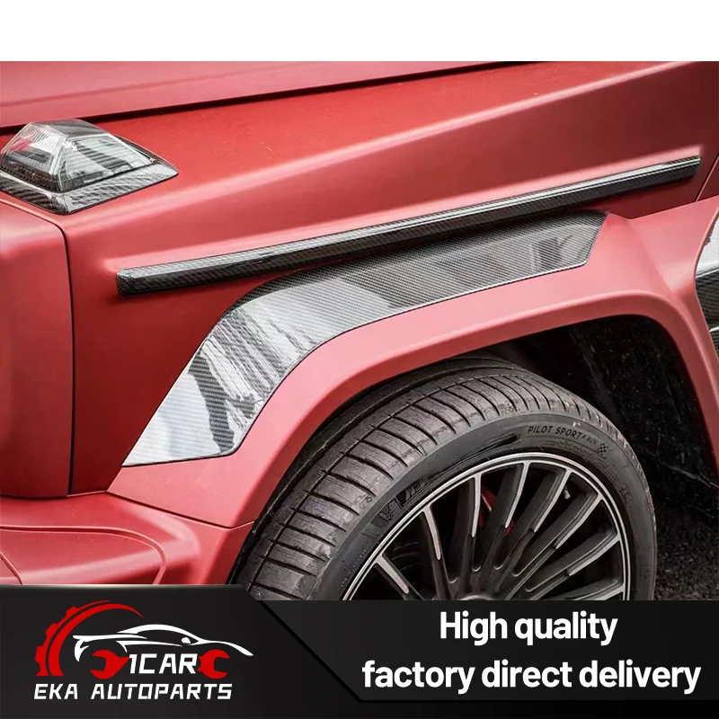Dry Carbon Fiber B Style Wheel Arch Trim Stickers For Mercedes G-Class W465 2025 Wide Body Kit Wheel Arch Stickers W465 B Style