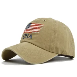 American Feel-Casquette de baseball vintage délavée, chapeau de papa en coton, camionnette réglable, vêtements de sauna de style pour hommes et femmes