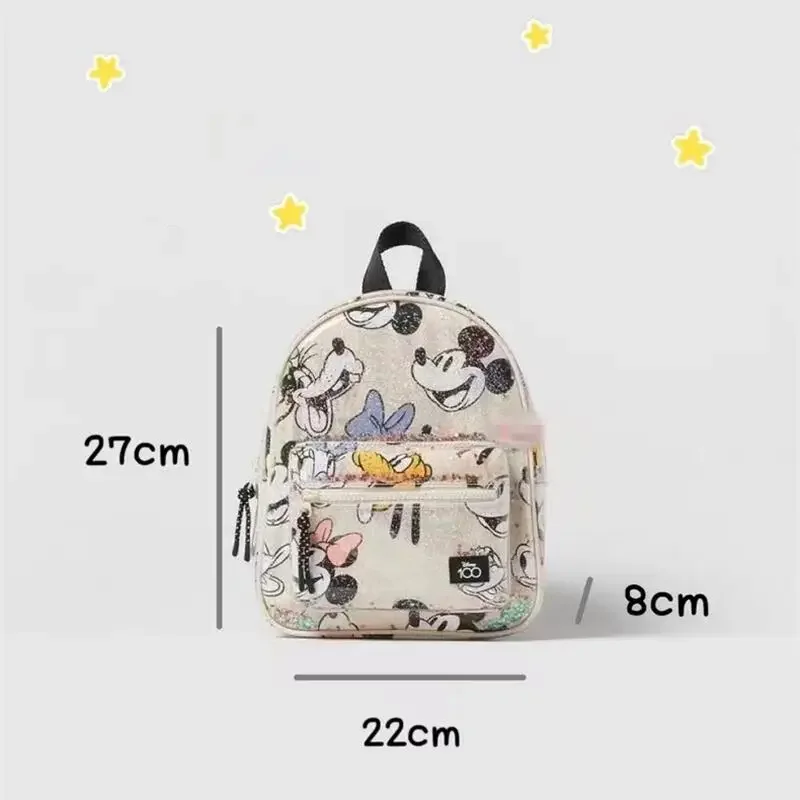 Disney Mickey Mouse Printing Knapsack Cute Cartoon Minnie Mouse Fashion Child Mini Kindergarten Backpack Shoulders Bag Gifts