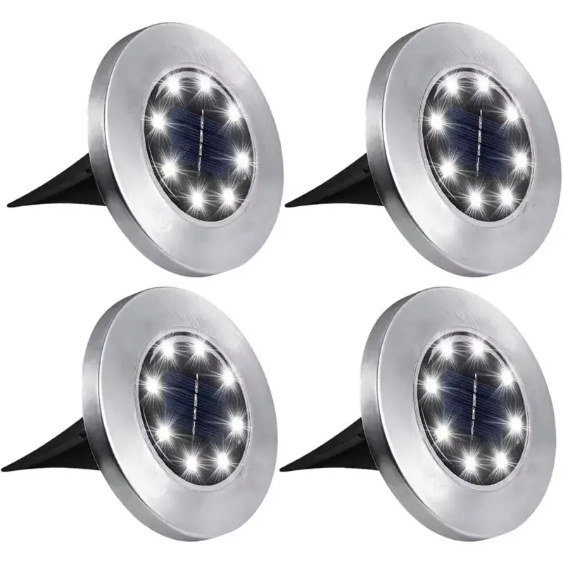 4 Pack Solar Ground Lights Overview