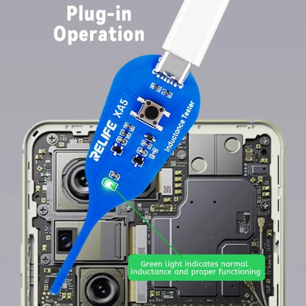 

Electromagnetic Induction Inductance Tester Easy To Use Quick Fault Check Motherboard Coil Tester Non-Contact High Accuracy