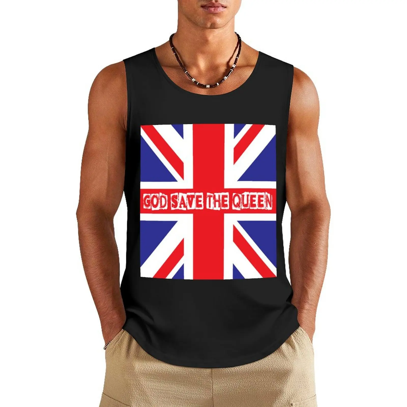 

God Save the Queen Tank Top training weight vest new in tops & t-shirt man vest