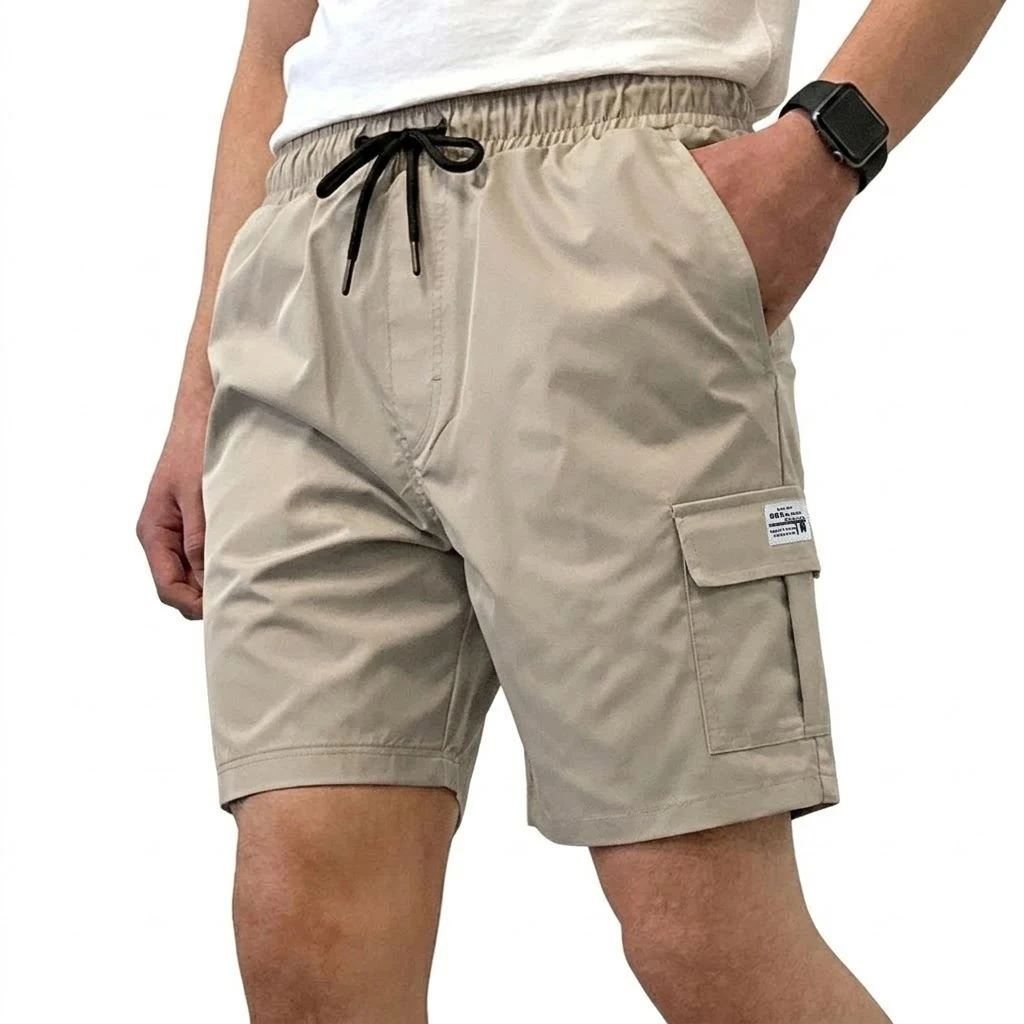 New Loose Cargo Pants Shorts Gym Man Summer Knee Pants Multi-Pocket Short Men's Work Pants Plus Size Cargo Shorts Hiking Trouser view 2