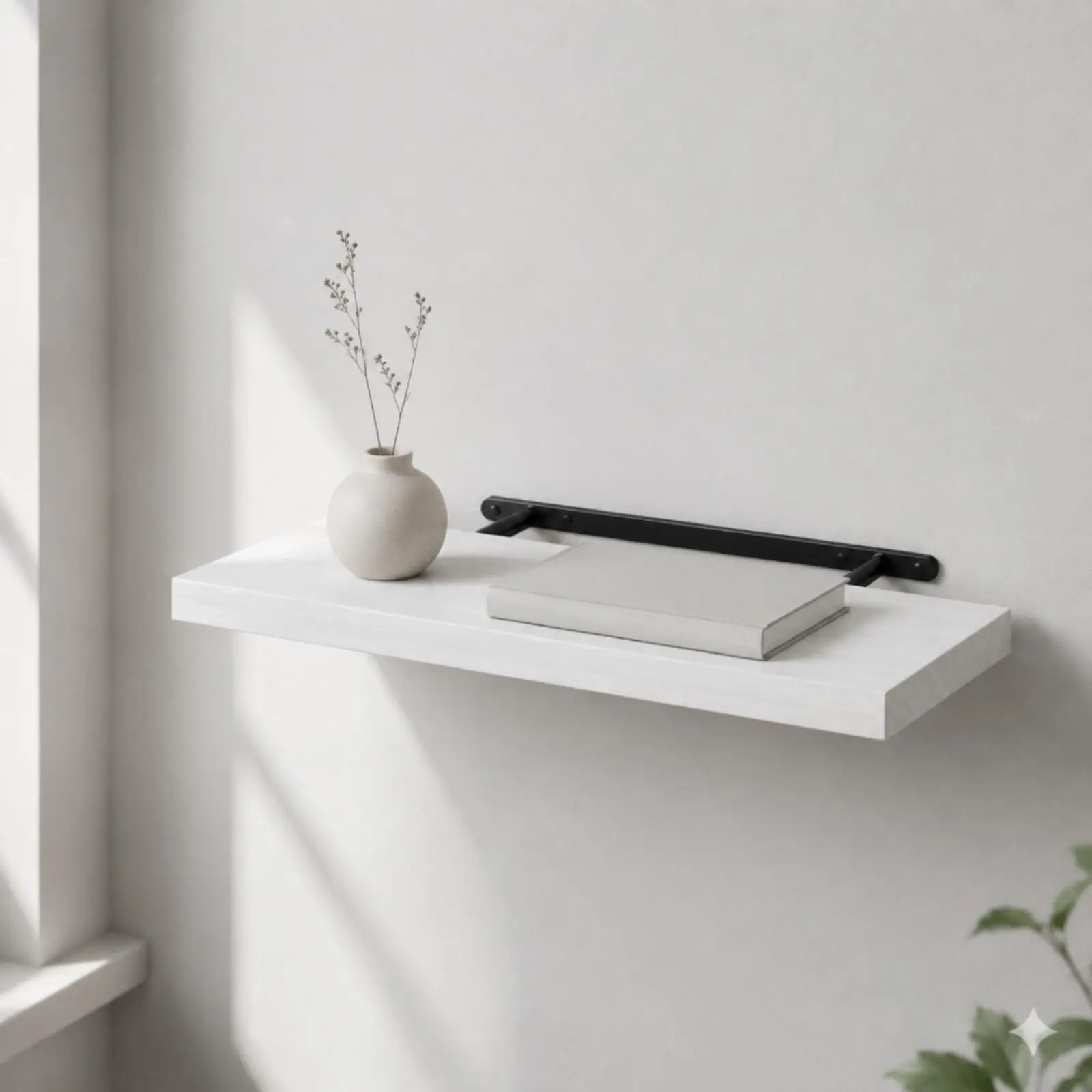 Wood Floating Wall Shelf Mounted Rack for Home Decor Organizer Books Towel Display Living Room Bathroom Bedroom