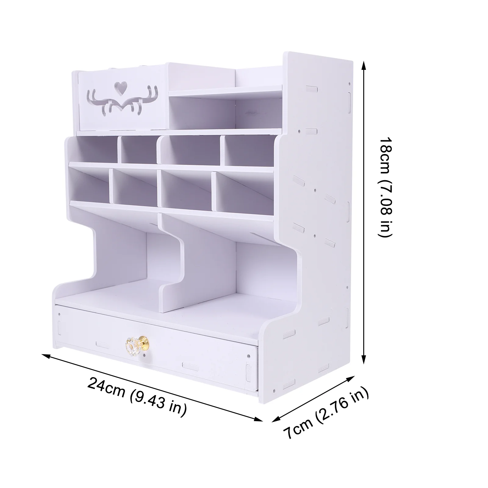 Mobile Phone Storage Box Divided Compartment Classroom Cell Holder Organizer Desktop Containers WPC Temporary Display