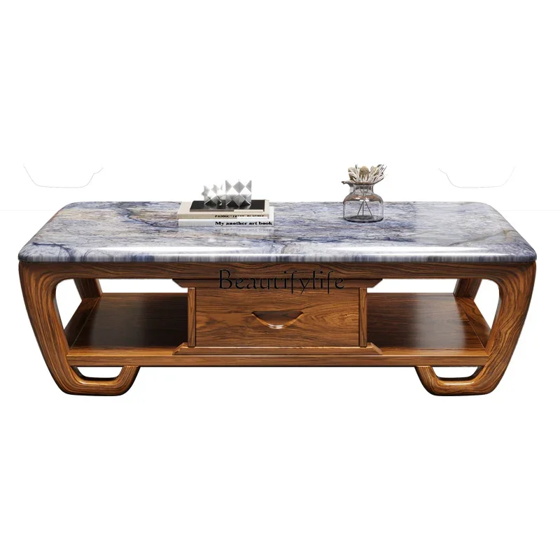 

ld14Ebony marble coffee table living room Versatile villa simple apartment living room
