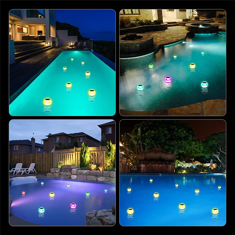 AF90-1 PCS LED Lampada solare galleggiante Lampada da piscina impermeabile Cambia colore Decorazione da giardino Luci da prato per laghetto fontana