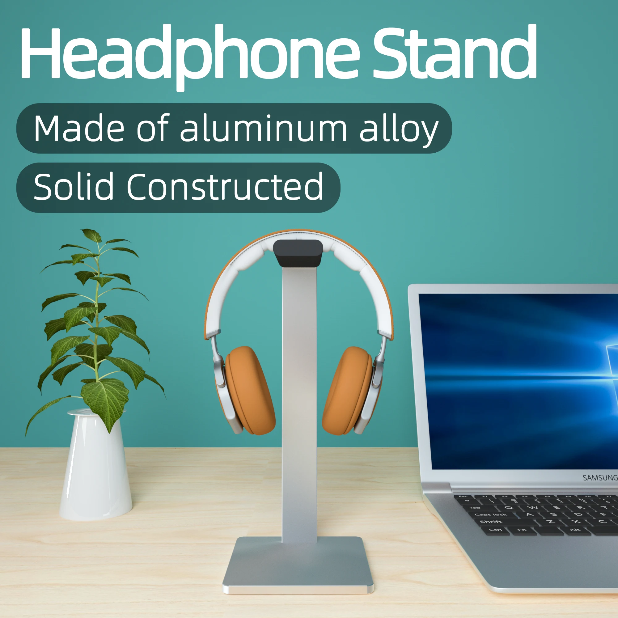 10 pcs/lot Headphone Stand Universal Aluminuim Headset Holder Aluminum Supporting Bar Flexible Headrest Fashion Headphone Hanger