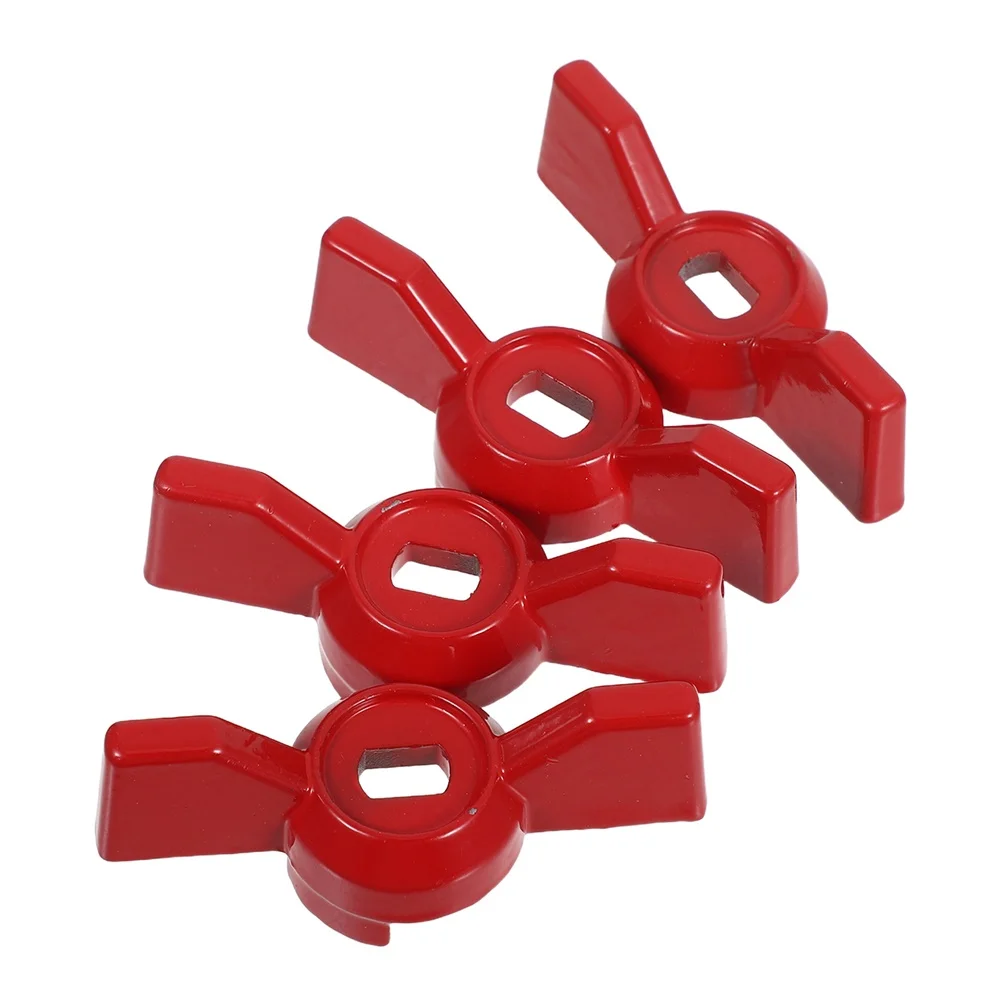 for Red Ball Valve Lever Outdoor Faucet Valve Handles Gate Valve Handle Tool-free Design Precision Control Sturdy Construction view 2