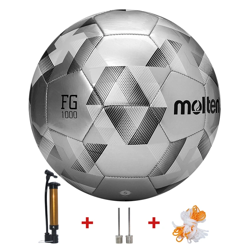 Piłki do piłki nożnej Molten 2026, oficjalny rozmiar 5/4, wysokiej jakości PVC/TPU, do treningu i meczów na zewnątrz, oryginalny futbol z pompką.