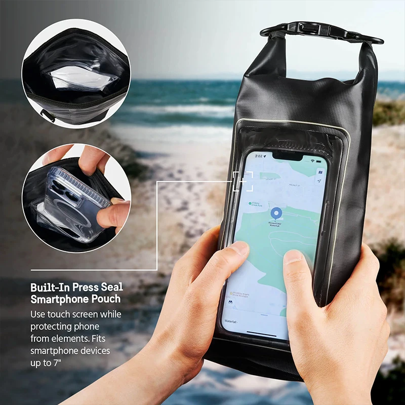 Full View Waterproof Case for Phone Underwater Snow Rainforest Transparent Dry Bag Swimming Pouch Big Mobile Phone Covers