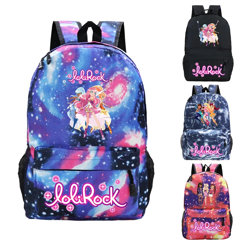 

LoliRock Backpack Children's backpack Boys Girls school bag Travel Bags Students backpack teens Sport Rucksack gifts