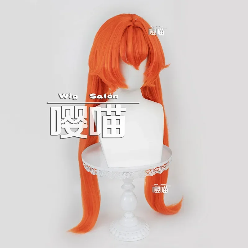 Game Zenless Zone Zero Orphie Cosplay Wig Orange Long Hair Obol Squad Festival Halloween Party Accessory Props For Women Girls