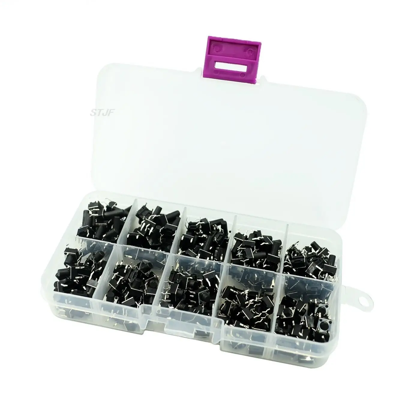 10 models 200pcs 6*6 Tact Switch Tactile Push Button Switch Kit, Height: 4.3MM~13MM DIP 4P micro switch 6x6 Key switch