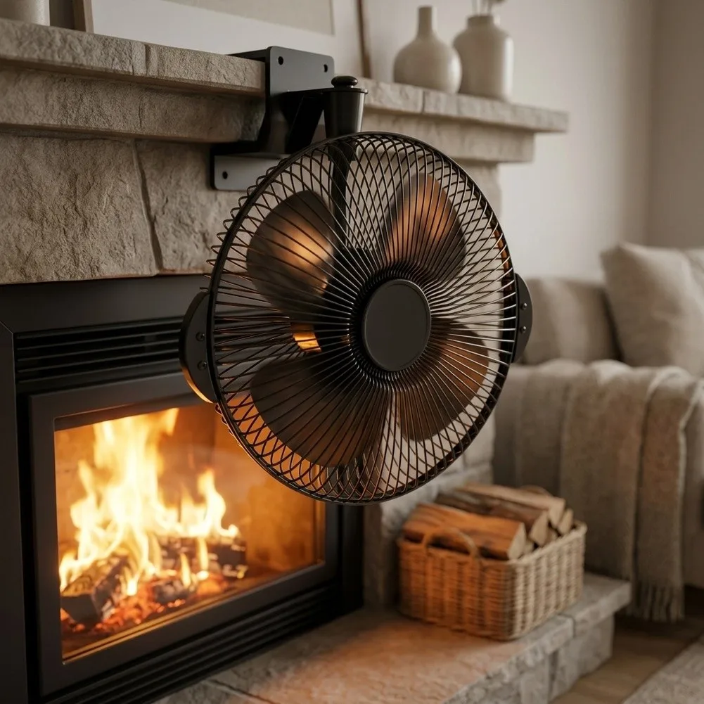 Radius 10cm Fireplace Air Circulator High Air Circulation Fan Stoker Thermal Power Ventilator Radiant Heat for optimizer