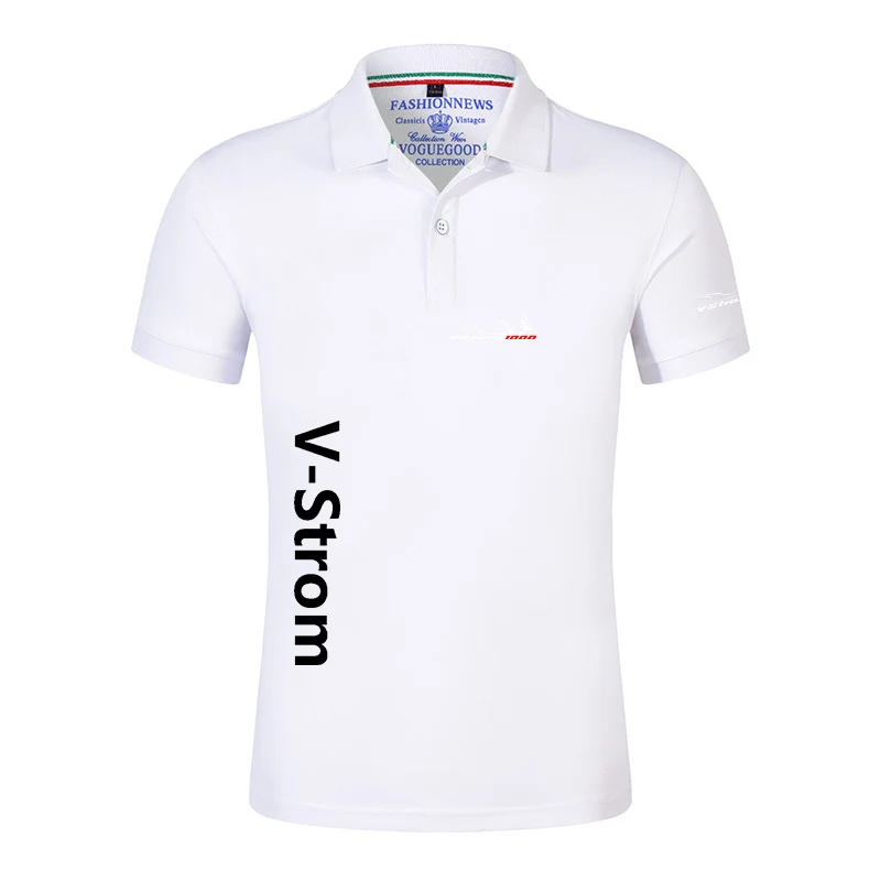 2024 Motorcycle Vstrom 650 V Strom Men New Autumn Casual Polo Shirt Comfortable T-shirt High Quality Breathable Short Sleeve Top