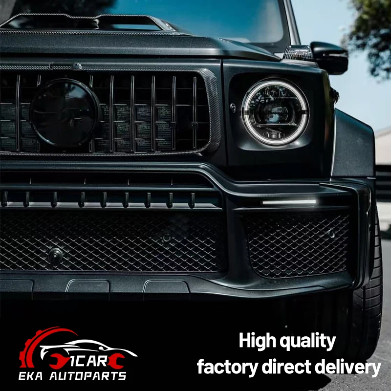 

For Benz G-Class W465 B-Style Pp+Dry Carbon Body Kit W465 Wide Body B-Style Semi Carbon Body Kit 1:1 Carbon Hood Top Lights Rear