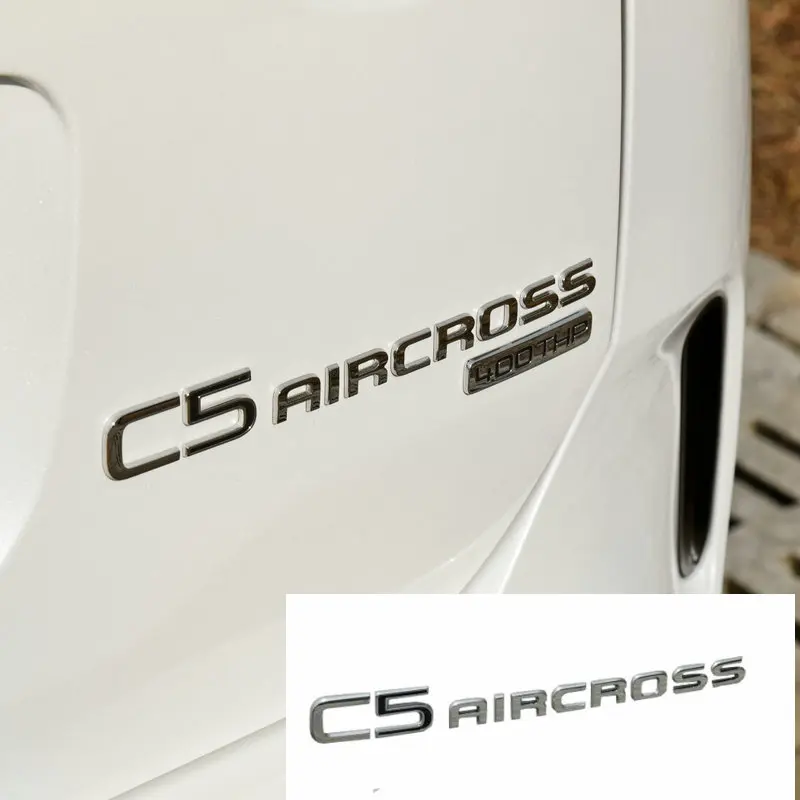 Apply to Citroen C5 AIRCROSS Tail mark Trunk label Auto Logos Alphabetic mark silver