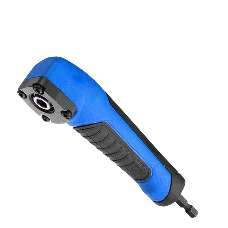 1 Piece Electric Screwdriver Turning Tool Blue Plastic+Metal Powerful Corner Tool Accessories 90-Degree Drill Adapter