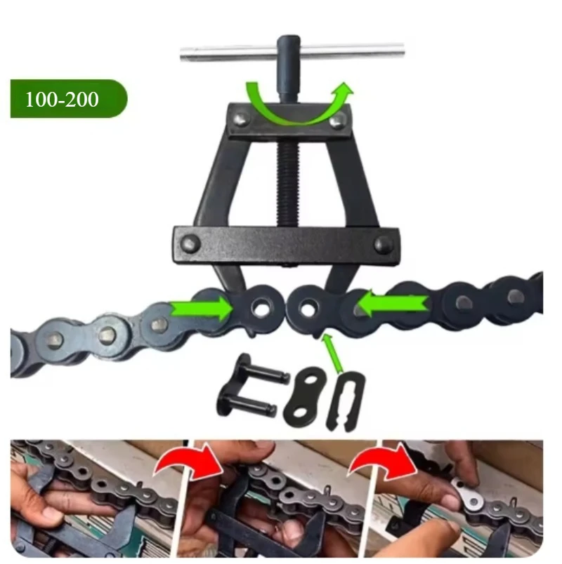 

Motorcycle Bicycle Chain Connecting Tool Tightener Roller Chain Tools Kit Chains Breaker Cutter Repair Tension ATV Puller Holder
