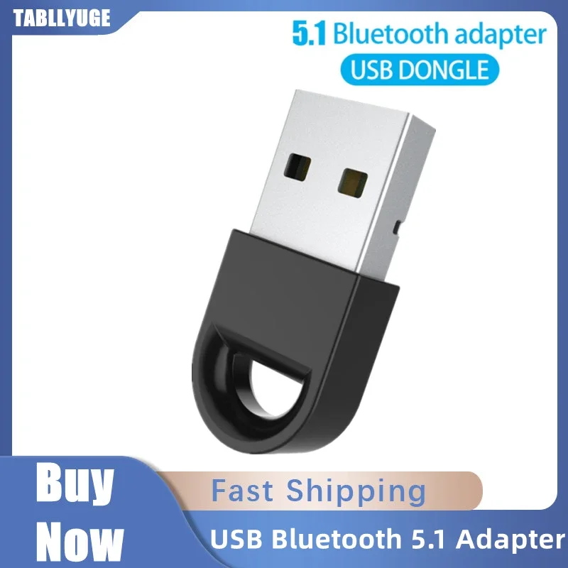 

USB Bluetooth 5.1 USB Adapter For PC Computer Laptop Audio Bluetooth Dongle Wireless Adapter Transmitter Receiver Bluetooth V5.1