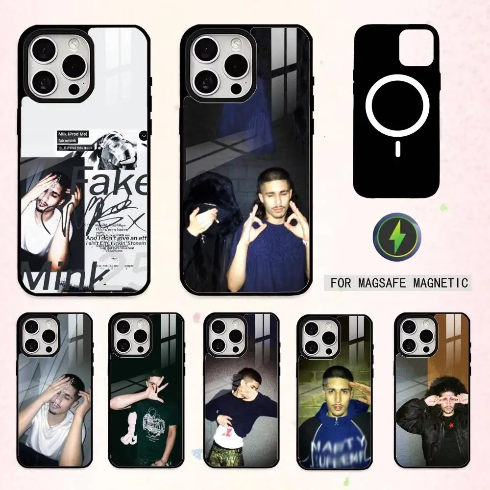 

L-Luxury Rap F-Fakemink Phone Case For iPhone17,16,15,14,13,12,11 Plus,Pro Max Magnetic For Magsafe Wireless Charging