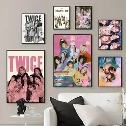 Kpop t-twice póster impreso, cuadros de pared, sala de estar, decoración del hogar, pequeño