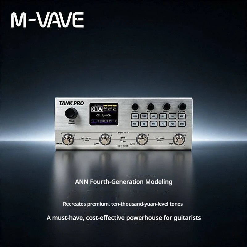 M-VAVE TANK-PRO guitar/bass synthesizer ANN fourth generation modeling and reproduction of tens thousands of yuan level timbre