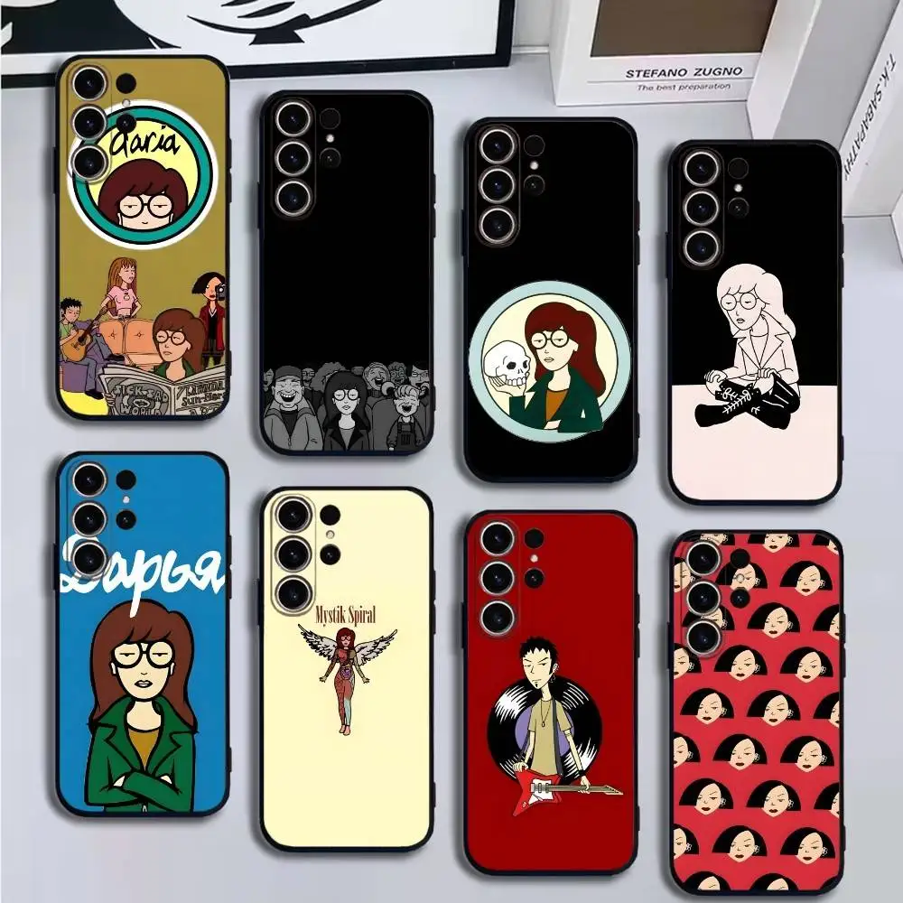 

D-Daria Phone Case For SamsungS25,24,21,22,23,30,Ultra,20,Plus,Fe,Lite,Note,10,9,Soft Black Cover