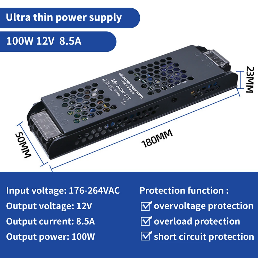 Interruptor de alimentación de transformador de iluminación LED, Potente rendimiento de potencia, Control de voltaje de precisión, protección, unidad