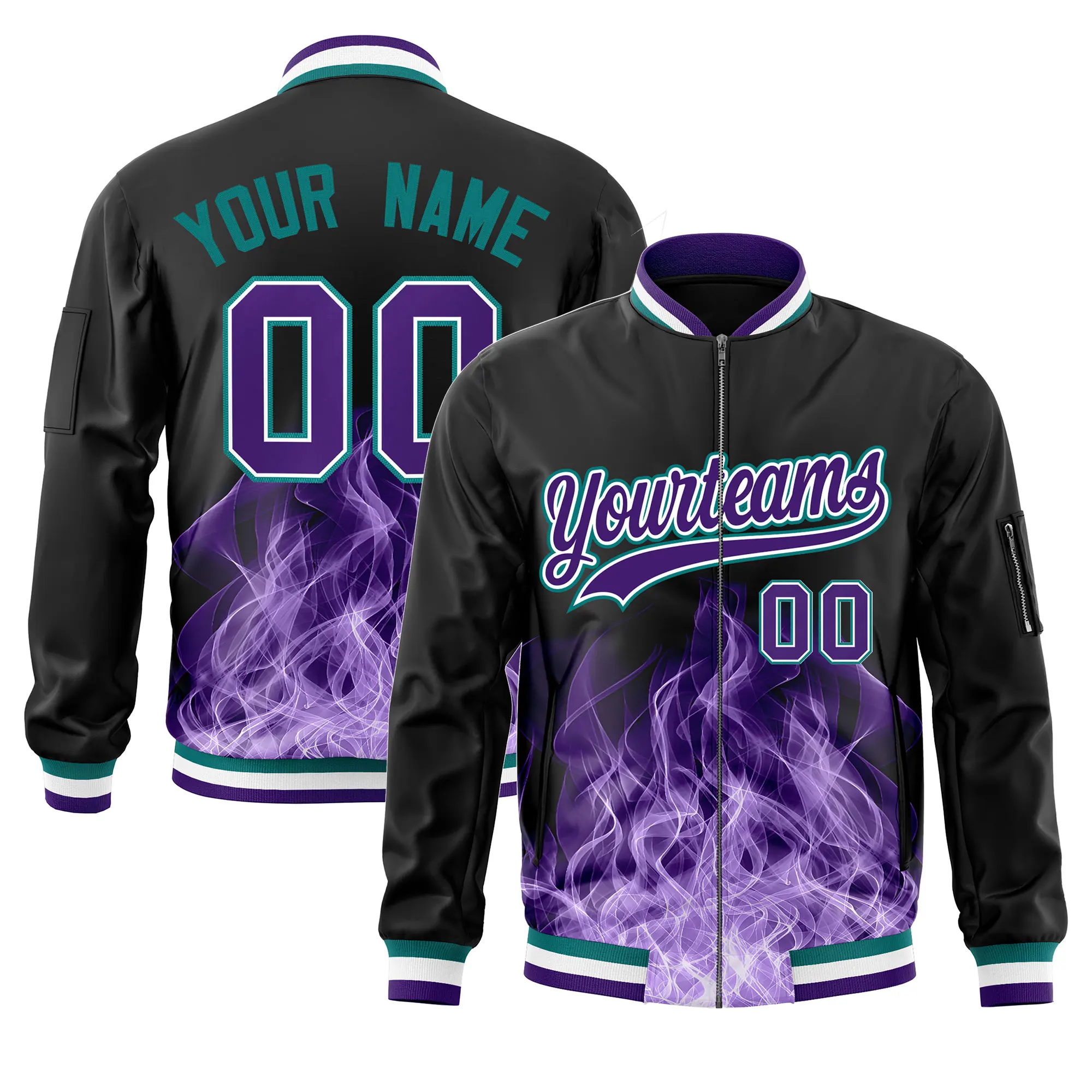 

Custom Jackets Stitched Team Name Number Sports Sweatshirt Fashionable Sports Fire Jackets Breathable Mens Wmens
